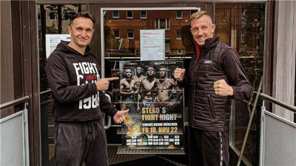 Champion Schroth bleibt nach Verbalattacke betont ruhig (mit Video) Manager Mladen Steko (links) empfängt seinen Schützling Pascal Schroth in München.