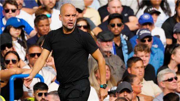 Meister Manchester City startet mit Sieg bei Chelsea Manchester-City-Coach Pep Guardiola