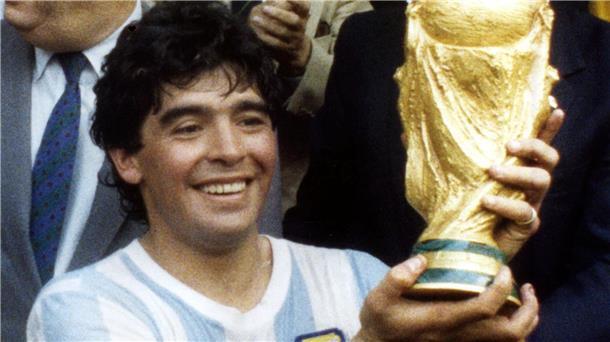 Maradona gewann mit Argentinien die Fußballweltmeisterschaft 1986 in Mexiko. (Archivbild)