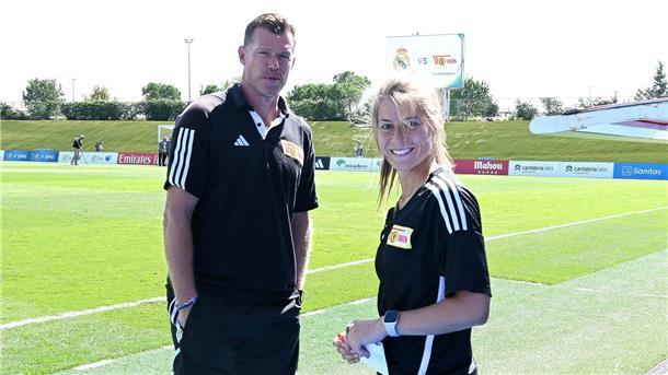 Marco Grote, bisher Trainer der U19, und Co-Trainerin Marie-Louise Eta übernehmen vorerst das Training bei Bundesliga-Schlusslicht Union Berlin. Koch/imago images
