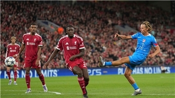 Liverpool siegt spät - PSG und Inter souverän Marcos Llorente (rechts) machte beide Tore für Atlético Madrid