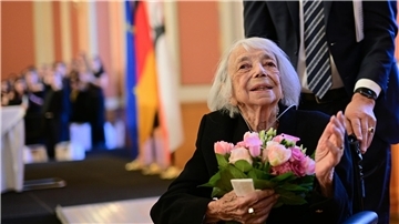 Margot Friedländer bei einem ihrer letzten öffentlichen Auftritte. (Archivbild)