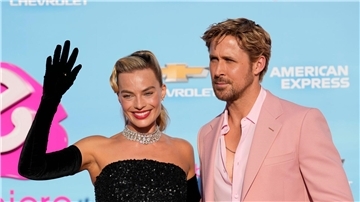 Margot Robbie und Ryan Gosling bei der „Barbie“-Premiere in Los Angeles.