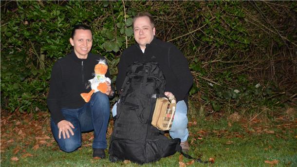Maria Leipold und Björn Andreasen wollen gemeinsam mit Annika Ringer (nicht im Bild) den Heidschnuckenweg von Hamburg bis nach Celle wandern und damit Spenden für das Kinderhospiz sammeln.