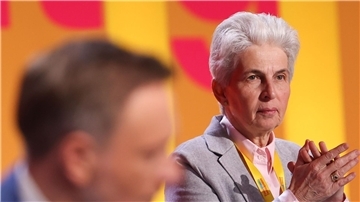 Marie-Agnes Strack-Zimmermann war vor dem Parteitag vom FDP-Bundesvorstand einstimmig als Spitzenkandidatin für die Europawahl 2024 nominiert worden.