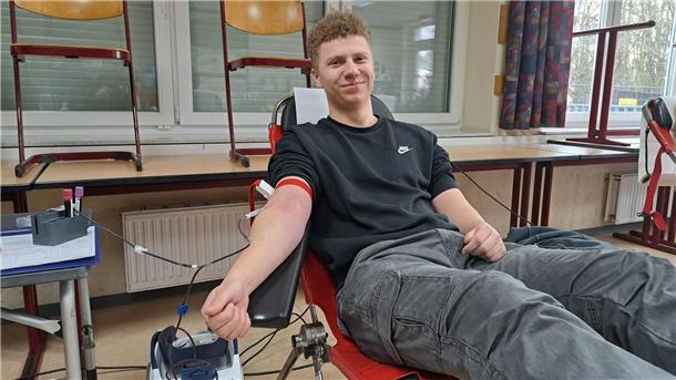Marten Zelt spendet bereits zum vierten Mal Blut. 