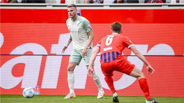 Wichtige Werder-Fragen: Was wird aus Werner und Ducksch? Marvin Ducksch glänzte in Heidenheim als Bremer Torschütze.