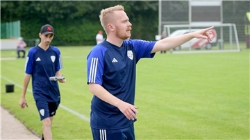 Max Janßen, Trainer der U17 des JFV Bremerhaven.