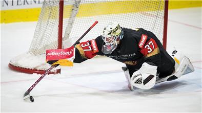 Maximilian Franzreb von den Fischtown Pinguins bestritt sein erstes Länderspiel.