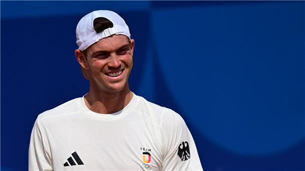 Maximilian Marterer bringt das deutsche Tennis-Team gegen Israel in Führung.