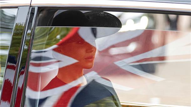 Meghan nach dem Staatsakt für Königin Elizabeth II. in London.