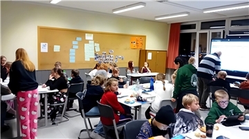Mehr als 60 Schülerinnen und Schüler machten bei der langen Mathematik-Nacht mit.