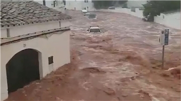 Menorca wurde von den heftigen Unwettern über dem östlichen Mittelmeer am heftigsten getroffen. 