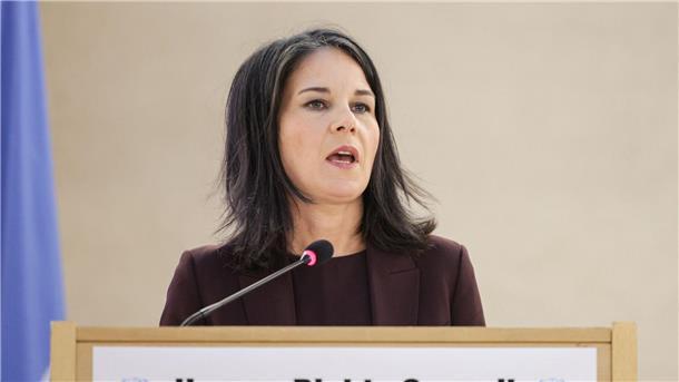 Elend in Gaza beschäftigt UN-Menschenrechtsrat „Menschenrechte sind nichts westliches, nördliches, östliches oder südliches. Sie sind universell“: Bundesaußenministerin Annalena Baerbock.