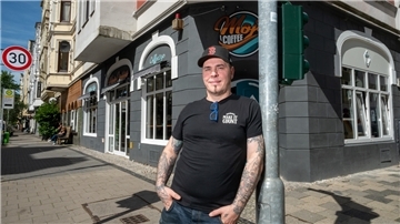Mike Freye starte eins von vielen neuen Projekten in der „Alten Bürger“.