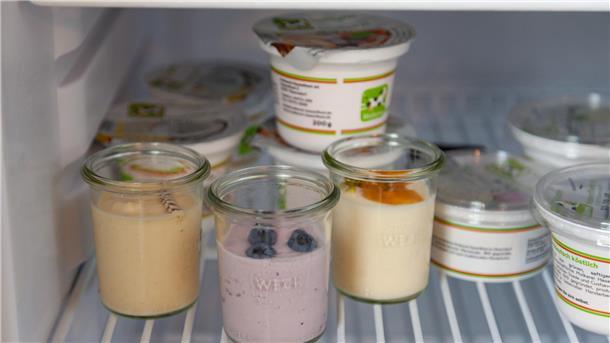 Die perfekte Kühltasche für einen Ausflug zum Melkhus Milchprodukte - auch selbst gemacht - sind typisch für ein Melkhus-Angebot.