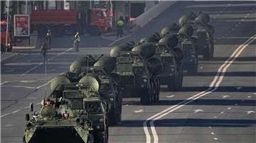 Militärparade zum Tag des Sieges in Moskau.