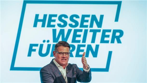 Wer wird Koalitionspartner der CDU in Hessen? Ministerpräsident Boris Rhein.