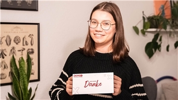 Mit 18 Jahren ließ sich Luisa Nisler bei der DKMS als Stammzellspenderin registrieren. 
