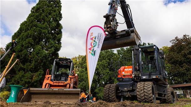 Spatenstich für Landesgartenschau 2026 in Bad Nenndorf Mit dem Spatenstich beginnen große Umbauarbeiten in Bad Nenndorfs historischem Kurpark.