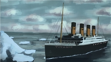 Mit diesem Bild wird Lilo Barghorn das Restaurant zum Titanic-Dinner dekorieren.