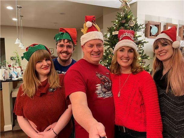 Mit diesem Foto wünscht Familie Martin frohe Weihnachten.