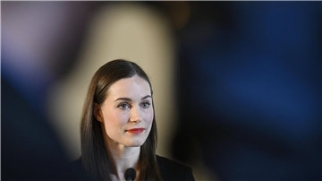 Mit ihren Sozialdemokraten bei der Wahl nur noch drittstärkste Kraft: Sanna Marin.