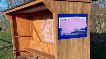 Zerstörtes Spielerhäuschen