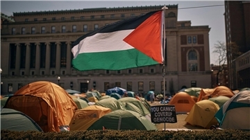 Mittlerweile protestieren Studierende und Hochschulpersonal an Universitäten in mehr als zwei Dutzend US-Bundesstaaten gegen den Gaza-Krieg.