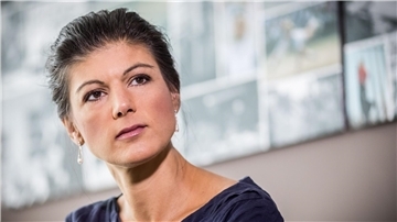 Mitverfasserin des „Manifests für Frieden“: Sahra Wagenknecht.