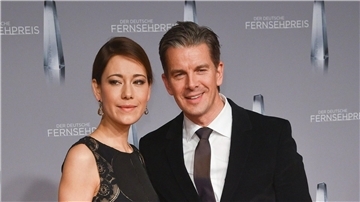 Moderator Markus Lanz und seine Frau Angela 2016 in Düsseldorf.