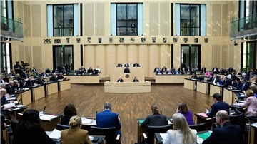 Mona Neubaur während ihrer Rede im Deutschen Bundesrat.