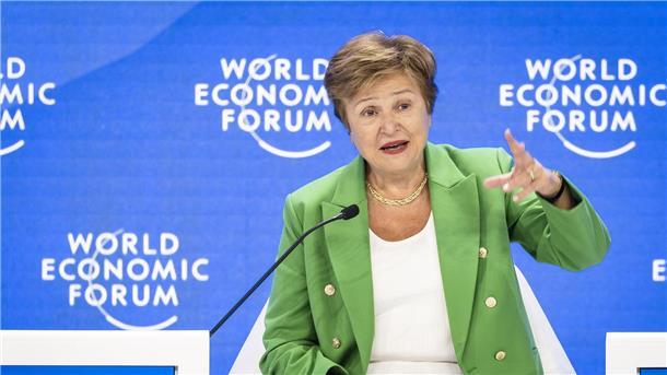 IWF-Chefin warnt vor geringem Wachstum und Inflation Nach den Worten von IWF-Chefin Kristalina Georgiewa ist die Unsicherheit „buchstäblich durch die Decke gegangen“. (Archivbild)