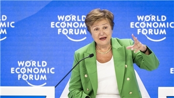 Nach den Worten von IWF-Chefin Kristalina Georgiewa ist die Unsicherheit „buchstäblich durch die Decke gegangen“. (Archivbild)