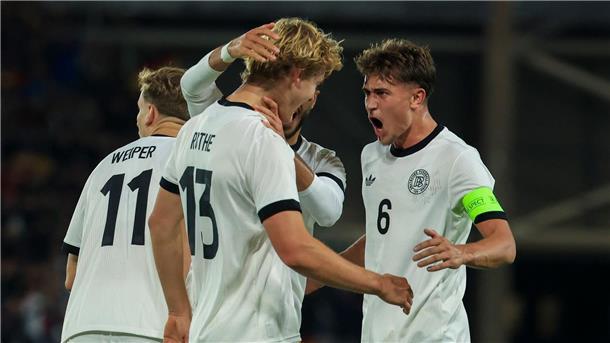 Nach der Pause hatte die deutsche Mannschaft kurz Grund zum Jubeln.