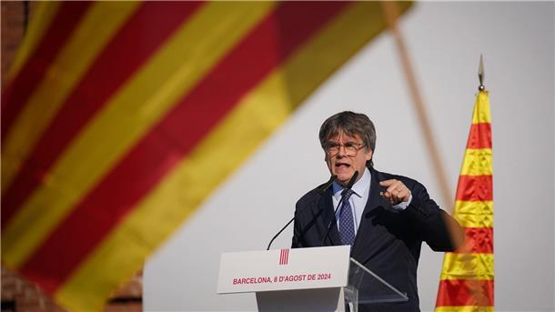 Puigdemont: Bin wieder in Belgien Nach der Rede verschwand Puigdemont von der Bildfläche. Die Polizei leitete eine Großfahndung ein. (Archivbild)
