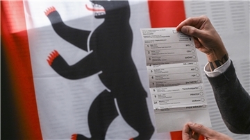 Wahlzettel in Berlin