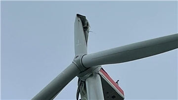 Nachdem im September 2022 ein Rotorblatt im Windpark Alfstedt havarierte, ist nun ein weiteres Rotorblatt (Foto) abgebrochen.