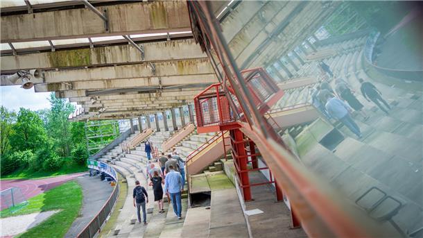 Neben der Förderung des Goethequartiers steht die Sanierung des Nordsee-Stadions (Foto) auf dem diesjährigen Programmpunkt für Interessierte.