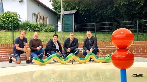 Neue Spielgeräte in Kirchtimke sorgen für noch mehr Wasserspaß.