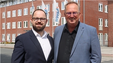 Tim Wozniak und Uwe Santjer
