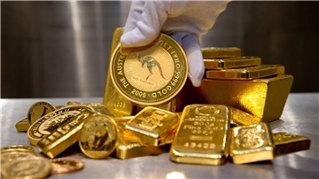 Neues Gold legt die Deutsche Börse immer dann in ihren Tresor, wenn Anlegerinnen oder Anleger die Xetra-Gold-Anleihe erwerben. Für jeden Anteilschein wird ein Gramm des Edelmetalls hinterlegt (Archivbild).