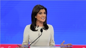 Nikki Haley legte zuletzt in den Umfragen kontinuierlich zu.