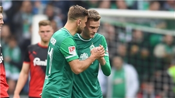 Niklas Füllkrug (links) und Marvin Ducksch verstehen sich eigentlich ziemlich gut, hatten aber vergangene Saison auch einen heftigen Streit.