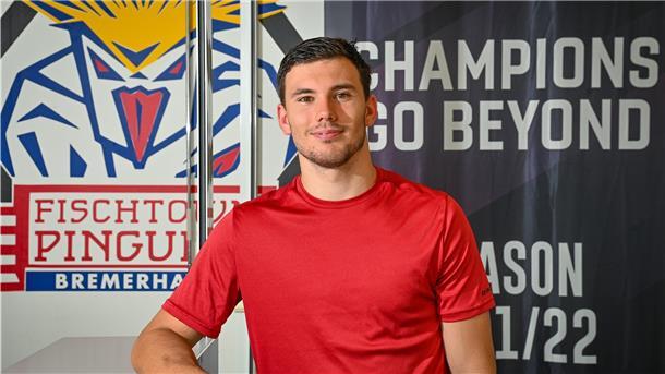 Der neue Spieler von den Fischtown Pinguins.