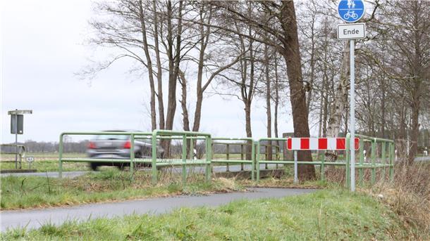 Noch endet der Radweg zwischen Dipshorn und Otterstedt an der Kreisgrenze. Voraussichtlich 2024 könnte sich das ändern.
