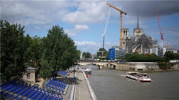 Paris ist sicher: Seine sauber genug für Olympia-Schwimmer Noch ist die Wasserqualität der Seine für olympische Schwimmwettkämpfe nicht durchgängig ausreichend (Archivbild).