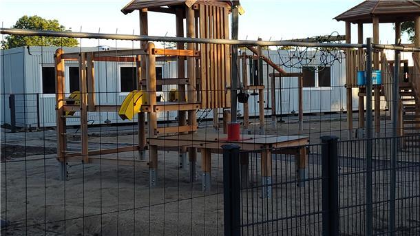 Noch ist viel zu tun an und in der neuen Kita am Freizeitbad, doch ab dem 4. Oktober werden dort 50 Kinder betreut.