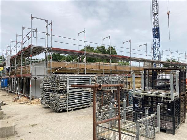 Noch wird an der Altenwalder Chaussee in Cuxhaven gebaut. Doch im kommenden Jahr soll hier das erste Katastrophenschutz-Zentrum im Kreis entstehen.