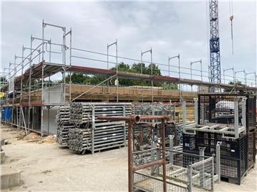 Noch wird an der Altenwalder Chaussee in Cuxhaven gebaut. Doch im kommenden Jahr soll hier das erste Katastrophenschutz-Zentrum im Kreis entstehen.